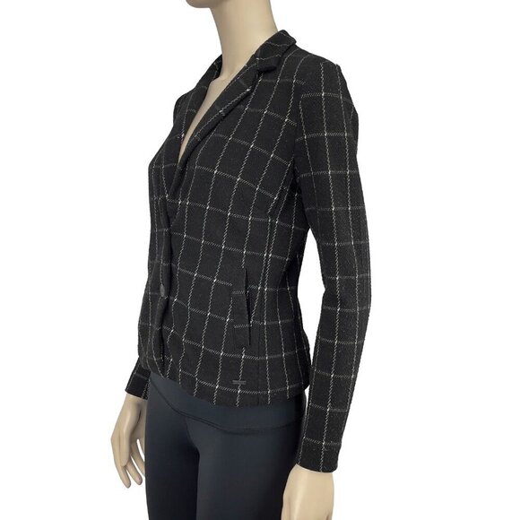 SANDWICH Academia Office Comfy Soft Plaid UnStructured Blazer / Cardigan sz S - Picture 3 of 10